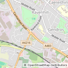 Map of Swansea