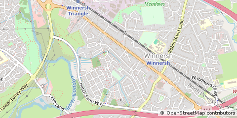 Map of Wokingham