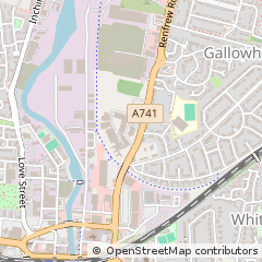 Map of Paisley, Renfrewshire