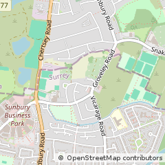 Map of Sunbury-on-Thames