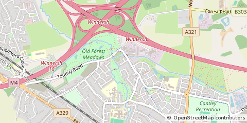 Map of Wokingham