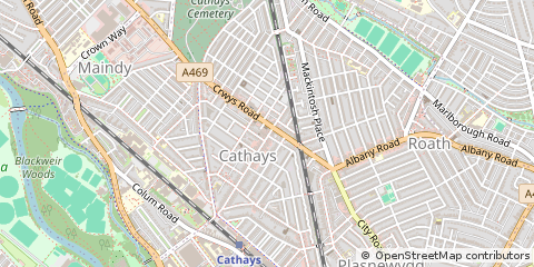 Map of Cardiff