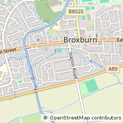 Map of Broxburn, West Lothian
