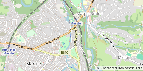 Map of Stockport