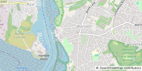 Map of Southampton, Hampshire