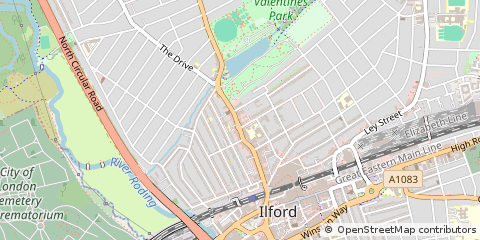 Map of Ilford