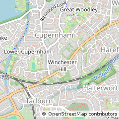 Map of Romsey, Hampshire