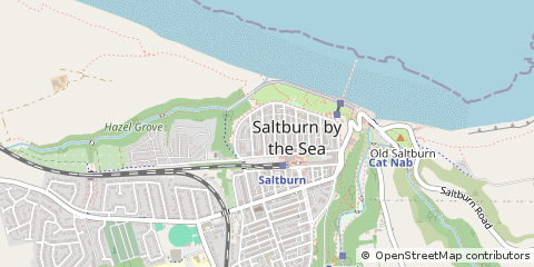 Map of Saltburn-by-the-SEA, Cleveland