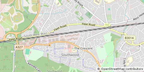 Map of Farnborough, Hampshire