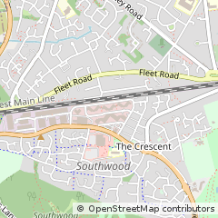 Map of Farnborough, Hampshire