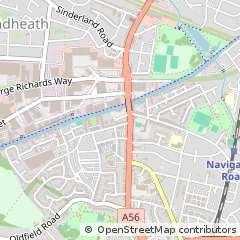 Map of Altrincham, Cheshire