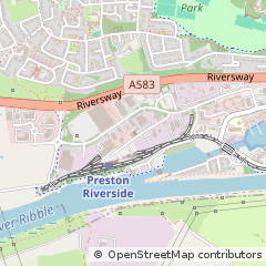 Map of Preston, Lancashire