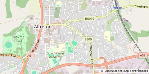 Map of Alfreton