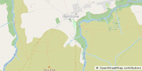 Map of Okehampton