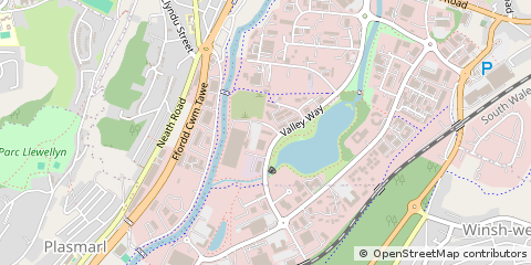 Map of Morriston, Swansea, West Glam.