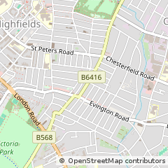 Map of Leicester