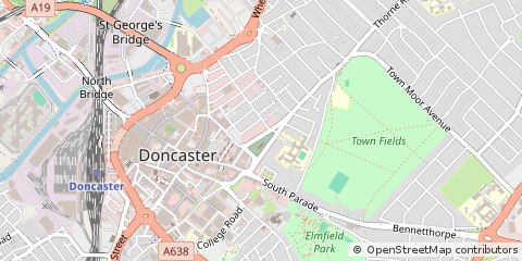 Map of Doncaster