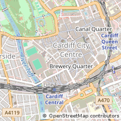 Map of Cardiff