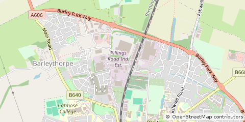 Map of Oakham, Rutland