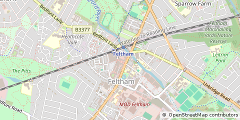 Map of Feltham