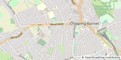 Map of Barnet