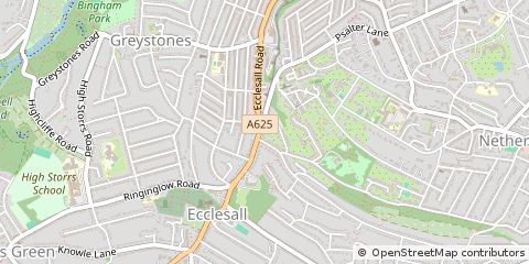 Map of Sheffield