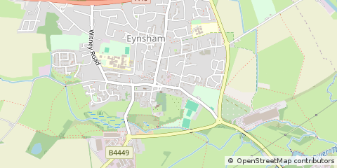 Map of Witney, Oxfordshire