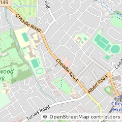 Map of Cheadle, Cheshire