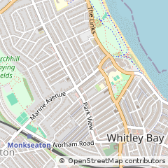 Map of Whitley BAY, Tyne and Wear