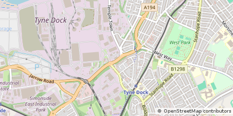 Map of South Shields