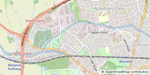 Map of Warwick