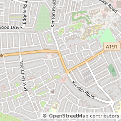 Map of Newcastle Upon Tyne, Tyne and Wear