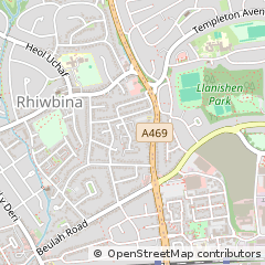 Map of Cardiff