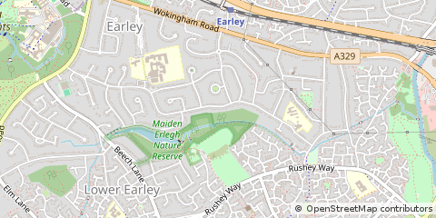 Map of Reading, Berkshire