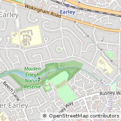 Map of Reading, Berkshire