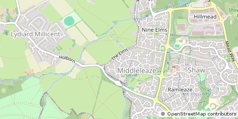Map of Swindon