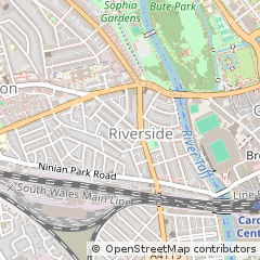 Map of Cardiff