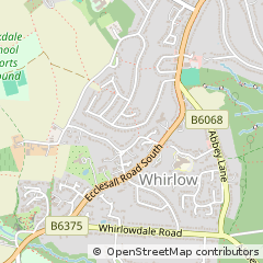 Map of Sheffield, South Yorkshire