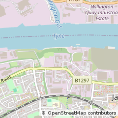 Map of Jarrow, Tyne and Wear