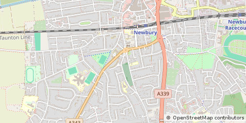 Map of Newbury, Berkshire