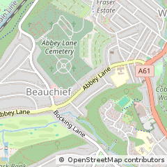 Map of Sheffield, South Yorkshire