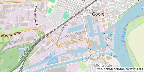 Map of Goole, East Yorkshire