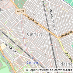 Map of Cardiff