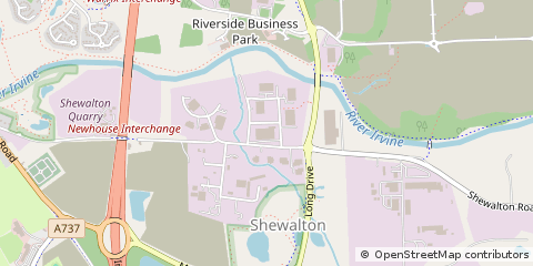 Map of Irvine, North Ayrshire