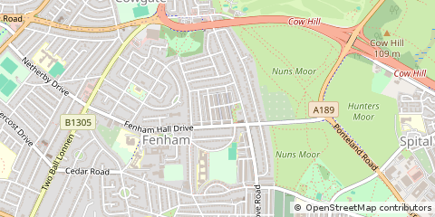 Map of Newcastle Upon Tyne