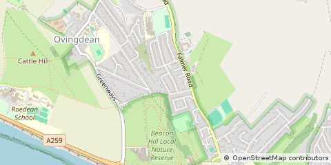 Map of Brighton, East Sussex