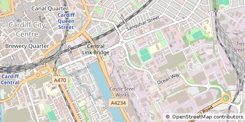 Map of Cardiff