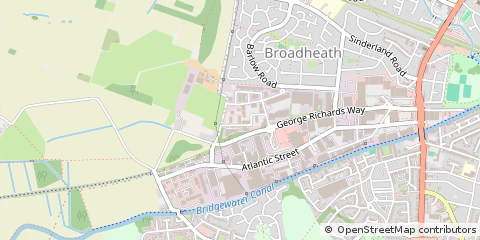 Map of Altrincham