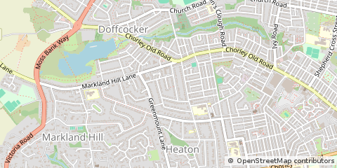 Map of Bolton, Lancashire