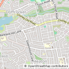 Map of Bolton, Lancashire